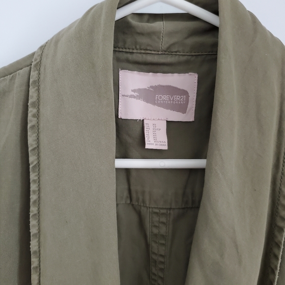 EUC F21 Vest with Cinchable Waist Tie - Picture 2 of 4